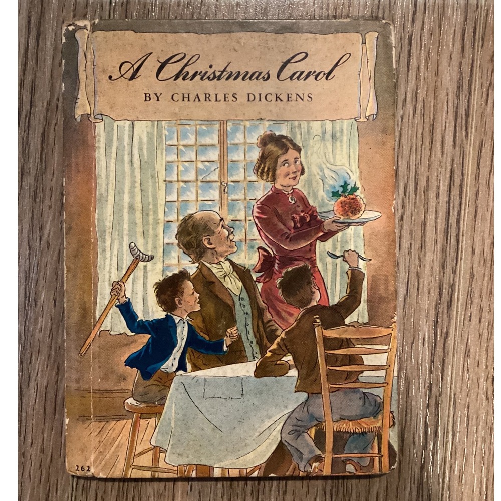 Vintage A Christmas Carol Charles Dickens Rand McNally Milo‎ Winter Illustrated
